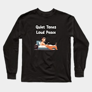 Quiet beat, Loud tones - Introvert Long Sleeve T-Shirt